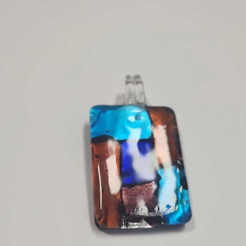 Multicolor Glass Pendant - Picture 2 of 3